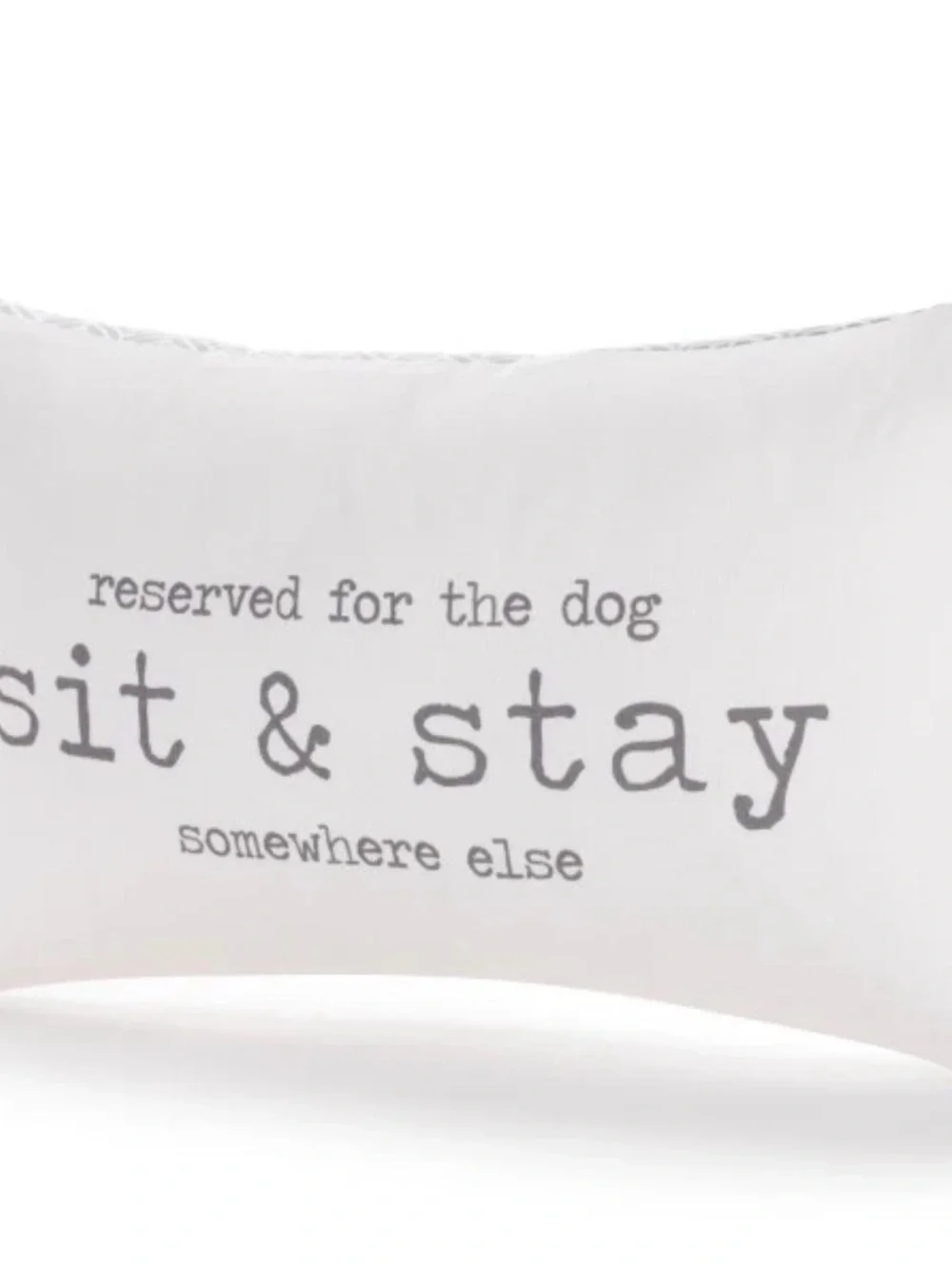 DEMDACO Sit & Stay lumbar toss throw Pillow dog lovers gift NEW home decor pet